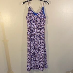 Sienna Sky Lavender Floral Slip Maxi Dress with Pink Accents